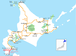 Detailed map of hokkaido and neighboring regions. Hokkaido Travel Guide
