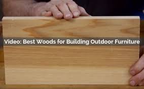 building outdoor furniture