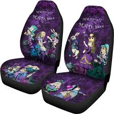Wonderland Purple Car Seat Covers