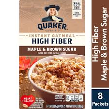 high fiber instant oatmeal maple