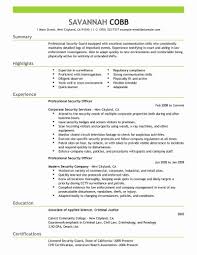 Here is an example of a college student resume, based on the tips above: Correctional Officer Duties Resume Fresh Best Professional Security Ficer Resume Example Security Resume Resume Examples Resume Skills