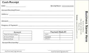 Official Receipt Template Word Sample Free Printable Format
