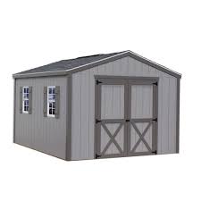 The tuff shed brand carried at home depot are descent quality. Best Barns Elm 10 Ft X 12 Ft Wood Storage Shed Kit Elm 1012 The Home Depot