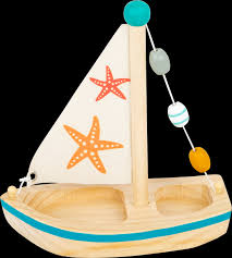 water toy sailboat starfish railroad