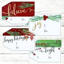 Present Labels Templates Limited Printable Name Tags Leaf Tag