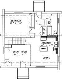 Log Style House Plan 2 Beds 2 Baths