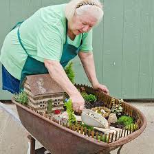 How To Plant A Wheelbarrow Fairy Garden
