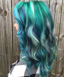 Human hair extensions can be styled, straightened or curled to give you the most natural look in minutes! 16 Mermaid Envy Dark Blue To Cyan Blue Ombre Highlights Clip In Remy Human Hair Extensions Mermaid Hair Styles Handmade Products Hair Accessories