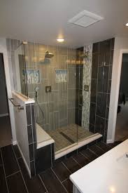 Eclectic bathroom ideas and designs; Dark Grey Master Bathroom Vista Remodeling
