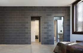 interior concrete block wall finish