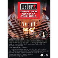 Weber Lighter Cubes 24 Pack In The Charcoal Starters Lighters Department At Lowes Com
