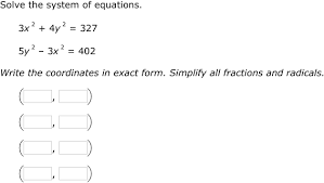 solve a nar system of equations