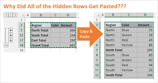 How To Copy & Paste Visible Cells Only (Video) - Excel Campus gambar png