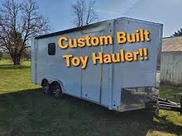 cargo trailer to toy hauler conversion