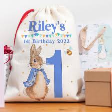 personalised peter rabbit first