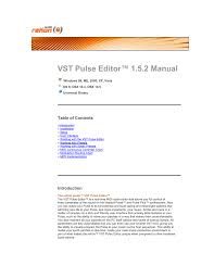 Vst Pulse Editor 1 5 2 Manual Manualzz Com