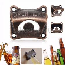 Bottle Opener Vintage Bronze Wall