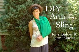 Place the elastic bandage 2 to 3 inches below the shoulder in the middle of the outside of the injured arm. Diy Sling Diy Arm Sling How To Make A Sling For An Injury Arm Sling Diy Arm Sling How To Make Diy Arm Sling