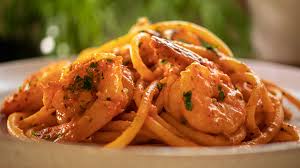 shrimp pasta with roasted tomato and