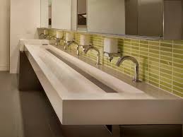 commercial stainless steel trough sinks