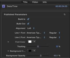 Original vhs recordings look blurry compared with today's videos. Fcp X Tips Adding A Date And Time Stamp Macprovideo Com