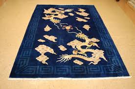 hand knotted antique wool chinese art