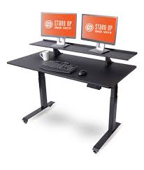 With our bekant range of electric height adjustable desks you can raise and lower your desk by the simple touch of a button. Two Tier Electric Stand Up Desk Stand Up Desk Store