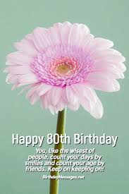 80th birthday wishes for the