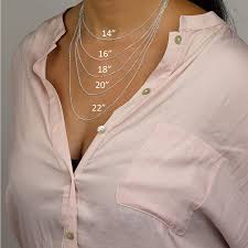 Necklace Size Chart Choosing The Right Necklace Length