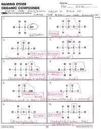organic chemistry worksheet with