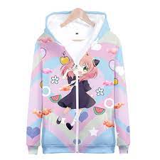 SPY×FAMILY Zipper Hoodie Men Women Unisex Sweatshirts Hot 3D Anime Boys  Girls Hooded Coats - Walmart.com
