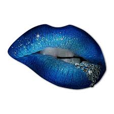 y blue lip with crystal digital
