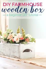 It's very easy to produce the pallet planter. Diy Farmhouse Wooden Box Centerpiece The Turquoise Home