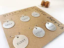 Hand Stamped Wine Glass Charms Uk