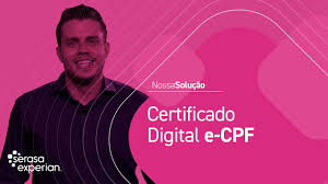 e cpf certificado digital para pessoa
