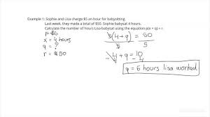 Word Problem By Writing An Equation