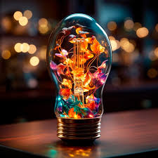 Premium Ai Image Led Light Bulb On A