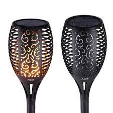 cleversion solar flame torch light