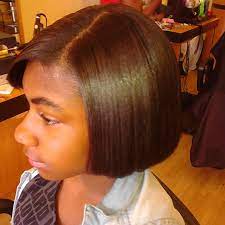 Apply a heat protectant to your hair roots to the ends, divide your hair in half and use a clip to hold up one half. Flat Iron Hairstyles African American Hair Novocom Top