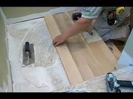 installing hardwood on stair landing