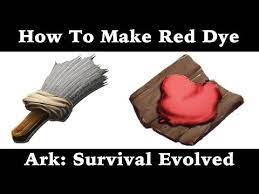red dye paint ark survival evolved