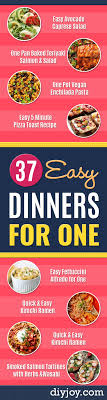 37 Easy Dinners For One