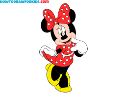 how to draw minnie mouse easy drawing