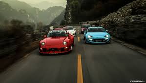 wallpaper blue and red cars rocket