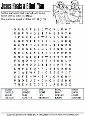 On the sabbath day, jesus heals a man born blind. Jesus Heals A Blind Man Coloring Page Sermons4kids