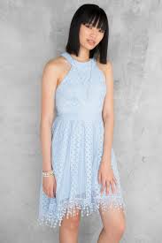 Light Blue Marlena Lace Dress Francesca S