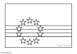 A bandeira de cabo verdeé constituída por cinco retângulos dispostos no sentido do comprimento e sobrepostos. Malvorlage Kap Verde Kostenlose Ausmalbilder Zum Ausdrucken Bild 6196