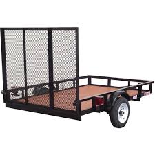 Landscaping trailers play important component to help in accomplishing your landscaping project. Husky 5 Ft X 8 Ft Utility Trailer Su5081 The Home Depot