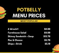 potbelly sandwich menu 2023 menu