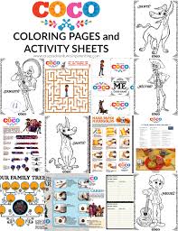 Check out our coco, coloring pages selection for the very best in unique or custom, handmade well you're in luck, because here they come. Coco Coloring Pages And Activity Sheets Crazy Adventures In Parenting
